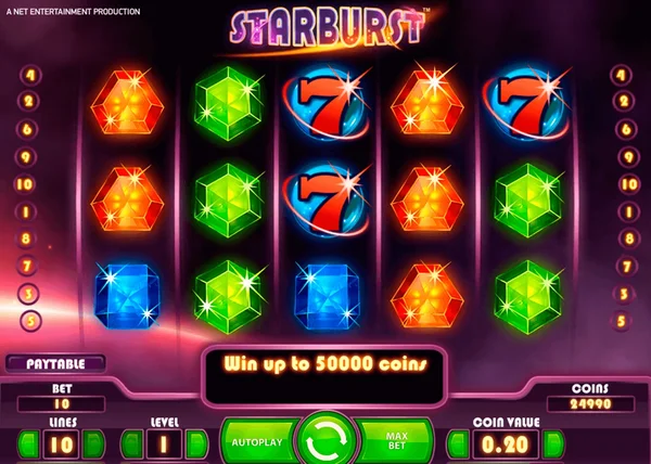 Starburst mang lại cho người chơi nhiều cơ hội giành chiến thắng hơn
