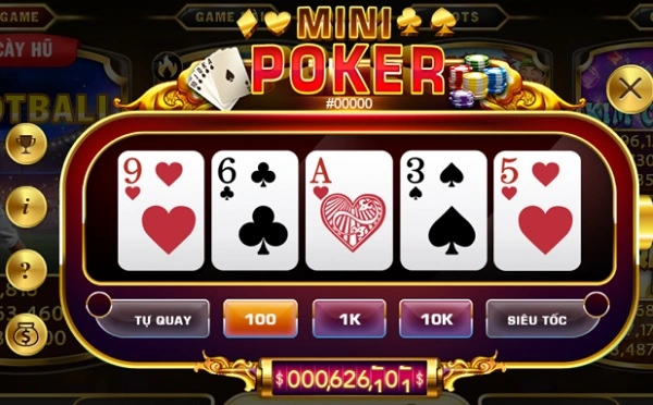 Mini Poker là sự kết hợp hài hòa của slot machines và Poker