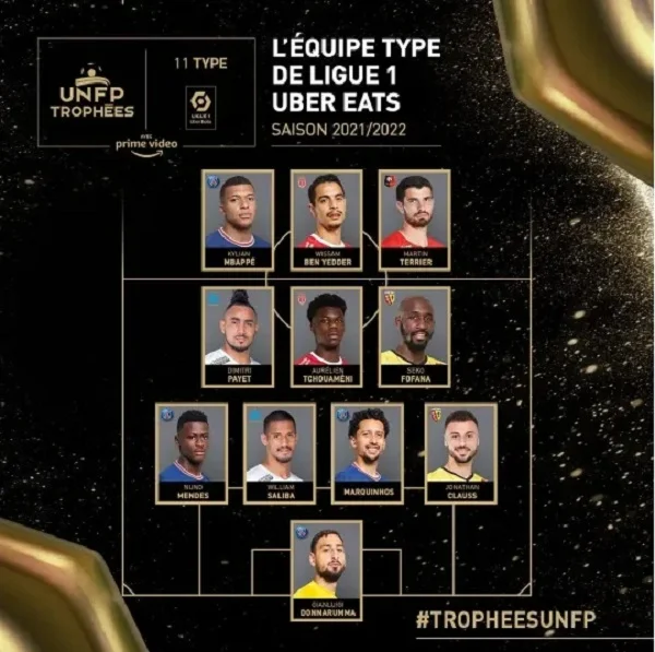 Đội hình tiêu biểu Ligue 1 mùa giải 2021/22