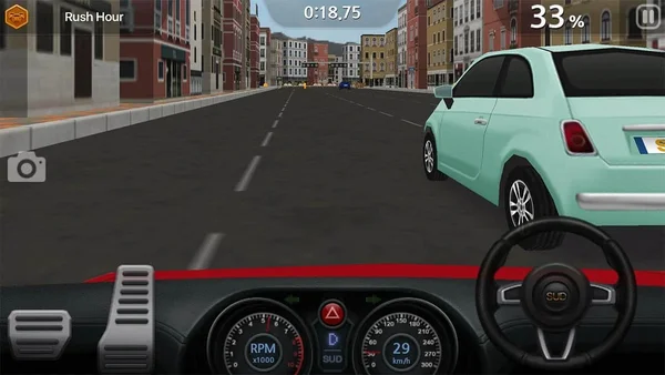 Màn hình điều khiển của Dr. Driving 2 rất giống với cabi trong 1 chiếc xe ô tô ngoài đời