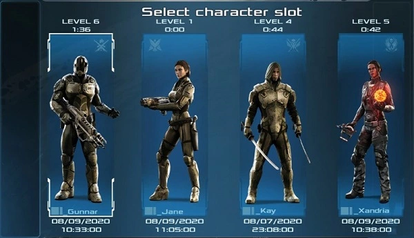 Dead Effect 2 mang đến 3 nhân vật cho người chơi lựa chọn