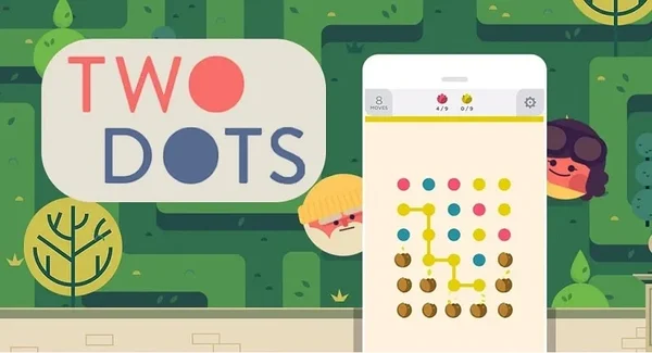 Đồ họa trong game Two Dots đơn giản mà hiện đại