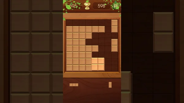 Đồ họa của game Xếp khối gỗ tương đối đơn giản