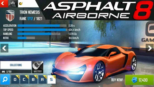Nhà phát triển rất chú trọng thiết kế các mẫu xe đua thời thượng trong Asphalt 8: Airborne