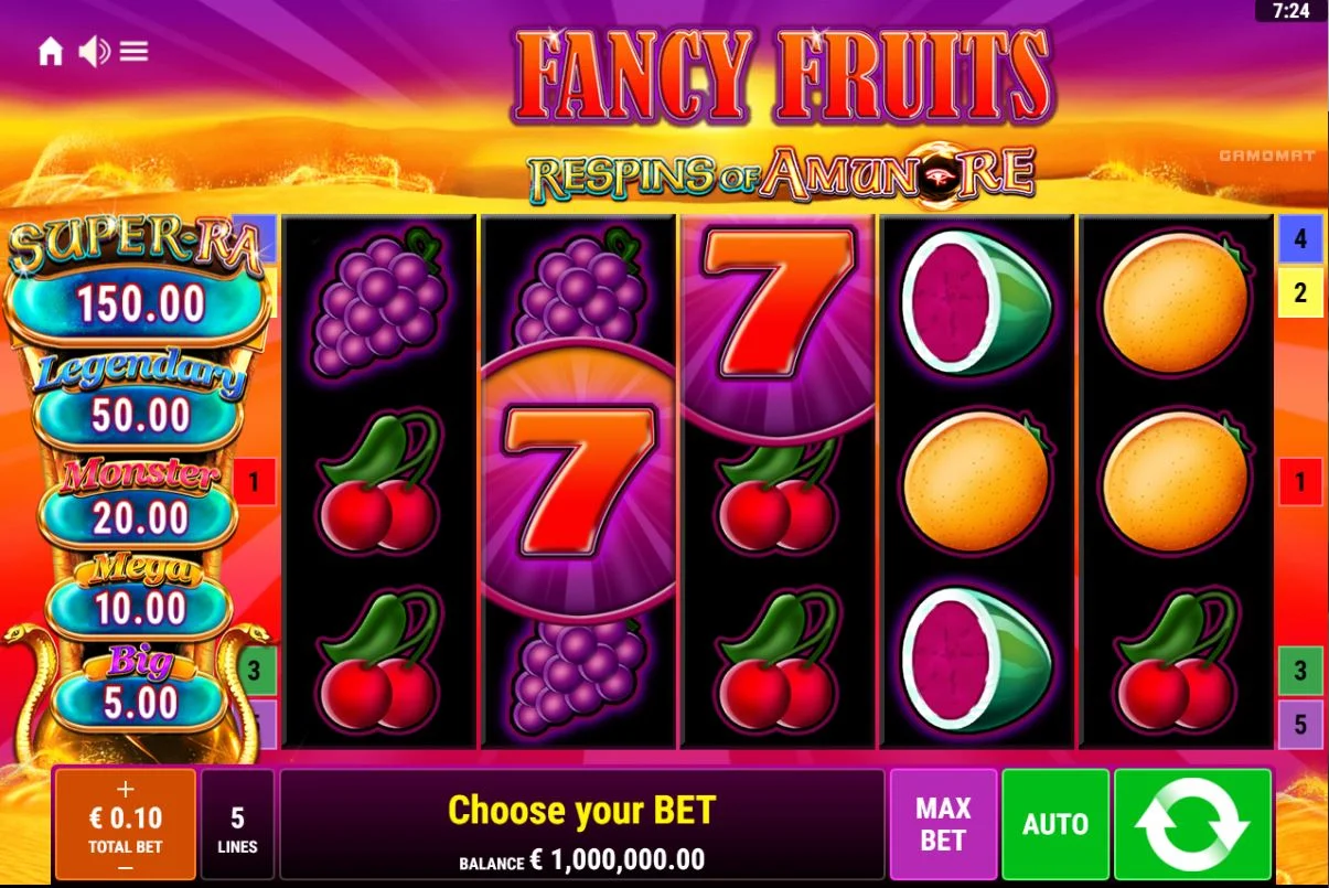 Slot game Fancy Fruit Roar được nhiều người chơi yêu thích