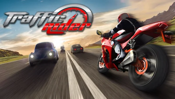 Giao diện game Traffic Rider với đồ họa cực kỳ ấn tượng