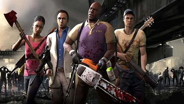 Hình ảnh 4 nhân vật chính trong Left 4 Dead 2 với hình dáng vô cùng chân thực