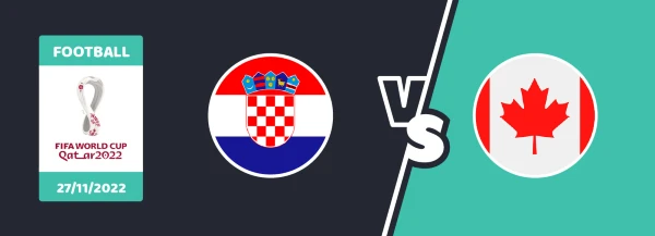 Trận đấu giữa Croatia - Canada sẽ diễn ra vào 27/11 22:00