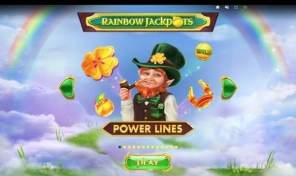Rainbow Jackpots Power Lines lấy chủ đề về người Ireland đầy màu sắc và vui nhộn