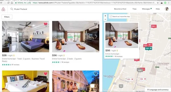 Airbnb có nhiều ưu điểm đối với lĩnh vực ứng dụng du lịch