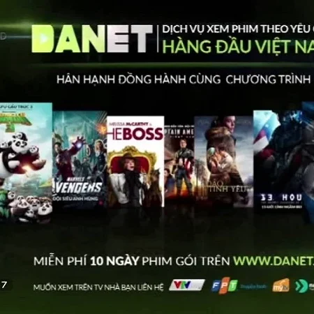Ứng dụng DANET: Xem phim bản quyền không giới hạn