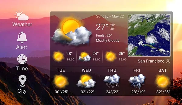 Foreca Weather là một ứng dụng thời tiết dự báo thời tiết chính xác và chi tiết