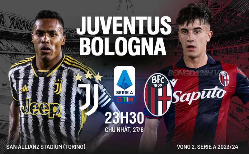 Soi kèo Juventus - Bologna Serie A ngày 27/08/23