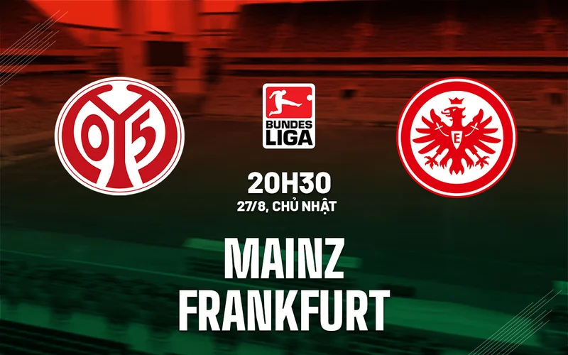 Soi kèo Mainz 05 vs Frankfurt Bundesliga ngày 27/08/23