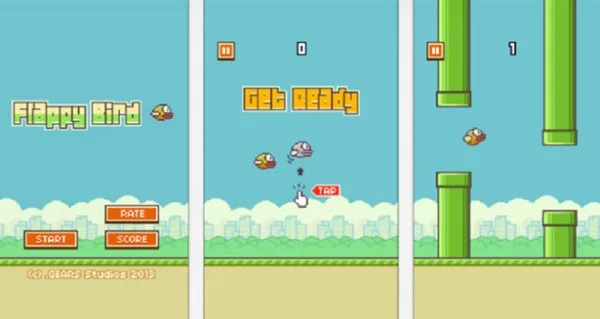 Game Flappy Bird không có tính năng lưu trữ điểm số của người dùng