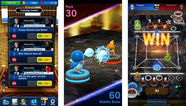 Chế độ chơi khác nhau trong Game Pokémon Duel