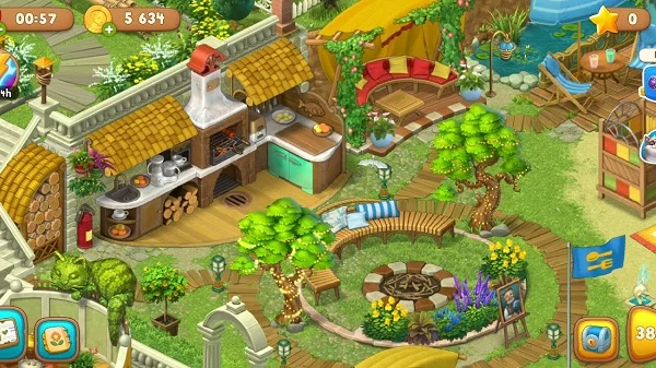 Đồ họa game được chú trọng thể hiện sự thay đổi của khu vườn