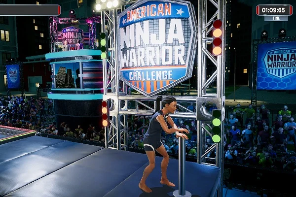 Game tập trung vào việc tái hiện trải nghiệm của cuộc thi American Ninja Warrior
