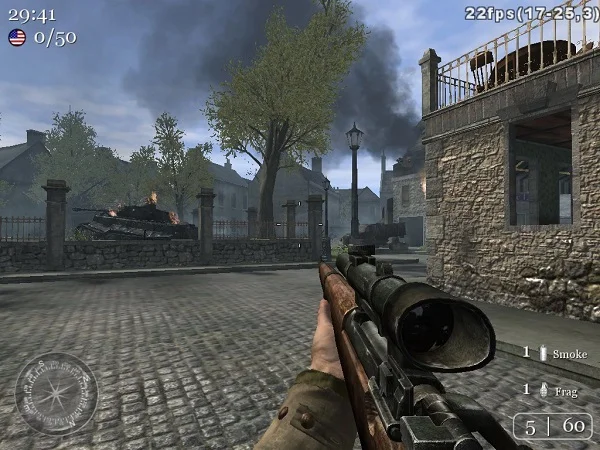 Game Call of Duty 2 là một trong những trò chơi đầu tiên sử dụng đồ họa chất lượng cao