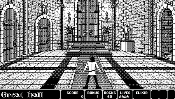 Game Dark Castle là một trò chơi hành động phiêu lưu dạng platform