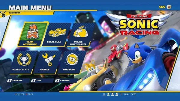 Đồ họa và âm thanh trong Team Sonic Racing sáng sủa, tươi vui